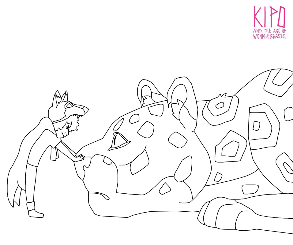 Wolf and Jaguar from Kipo and the Age of Wonderbeasts