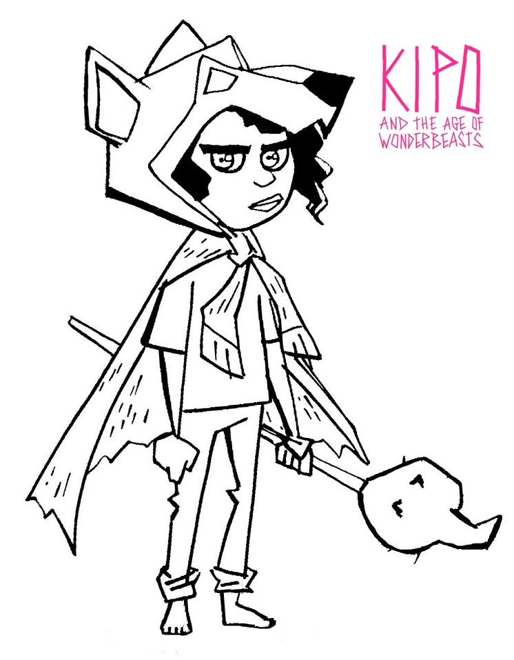 Wolf from Kipo and the Age of Wonderbeasts