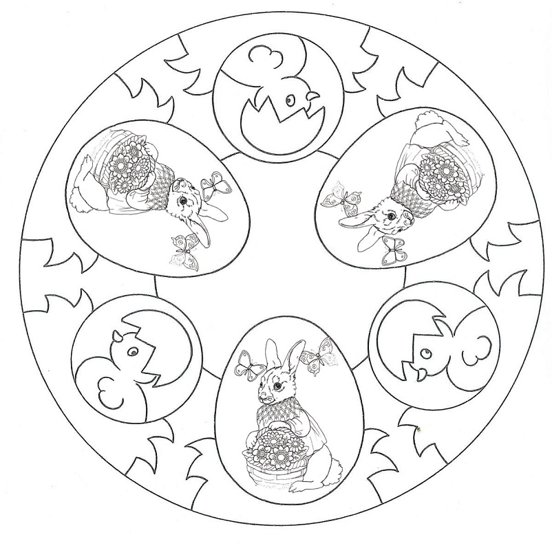 Wonderful Easter Mandala Coloring Game Wonderful Easter Mandala