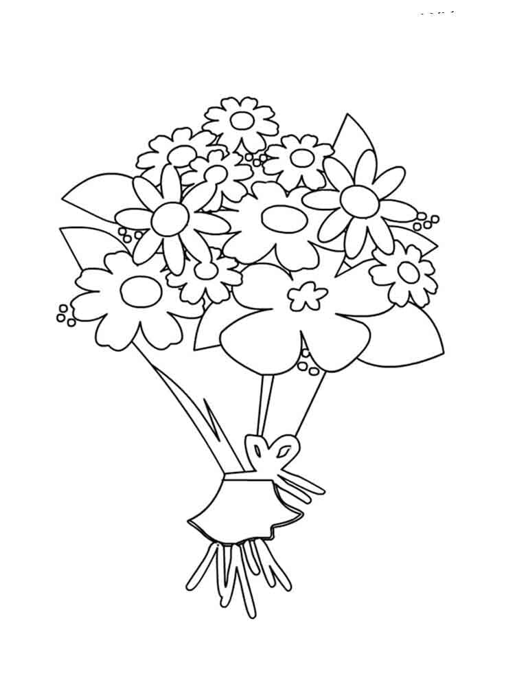 Wonderful Flower Bouquet Coloring Game Wonderful Flower Bouquet