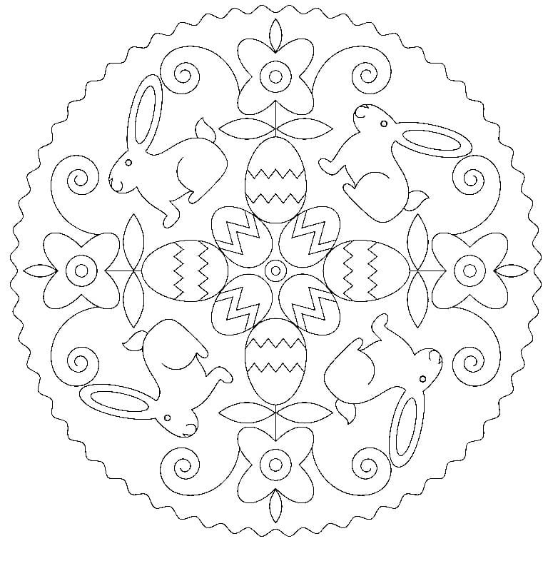 Wonderful Mandala Easter Coloring Game Wonderful Mandala Easter