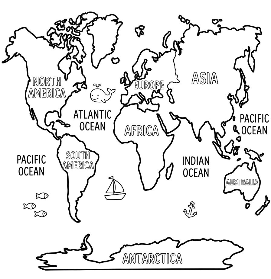 World Map Simple