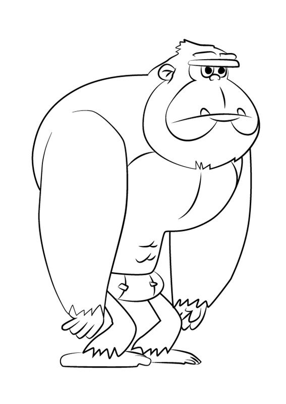 Caveman Jesse from Looped Coloring - Play Free Coloring Game Online