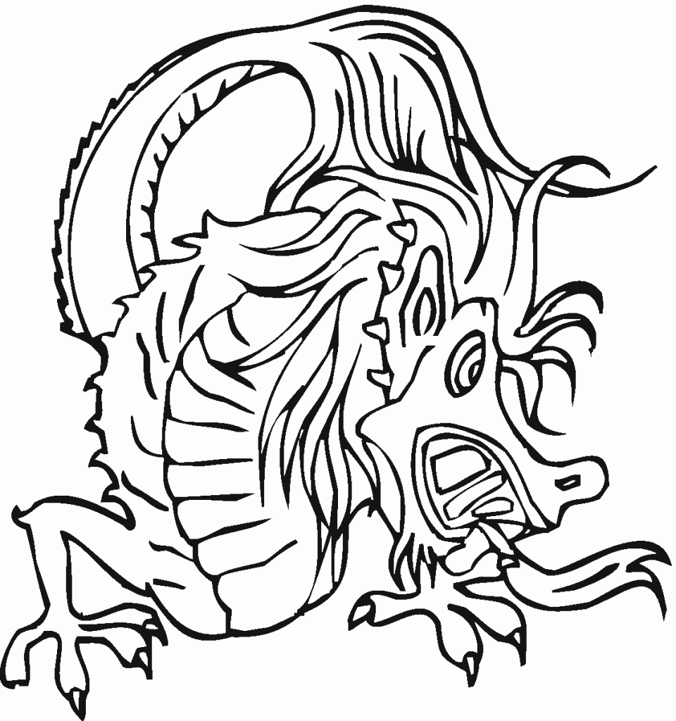 Young Chinese Dragon Coloring Game Young Chinese Dragon