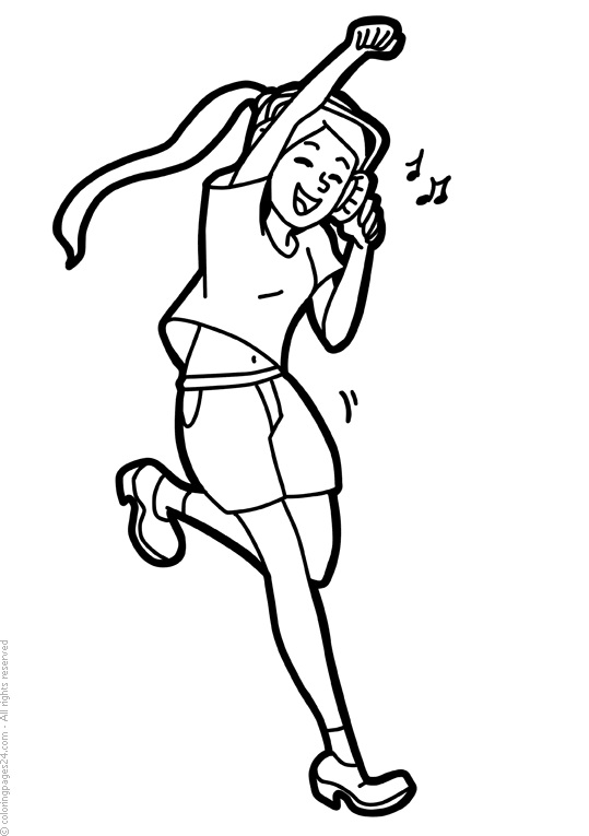 Young Dancer Coloring Game Young Dancer