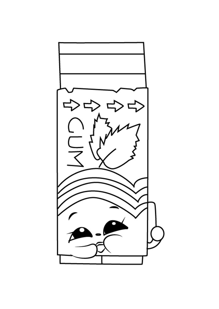 Yummy Gum Shopkins Coloring Game Yummy Gum Shopkins