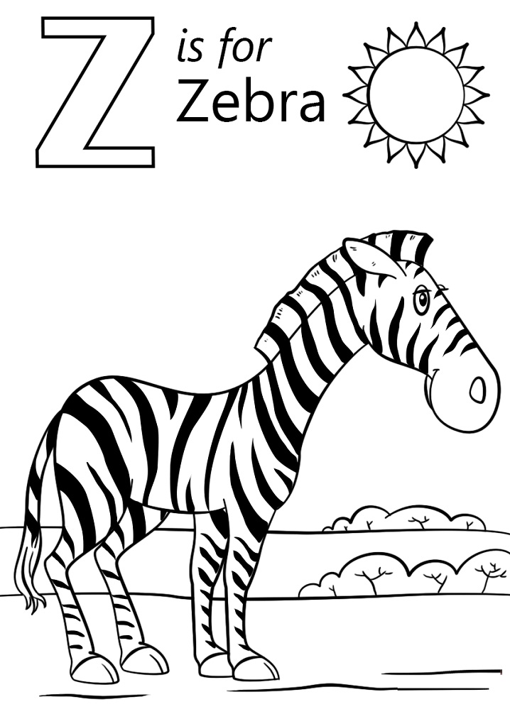 Zebra Letter Z