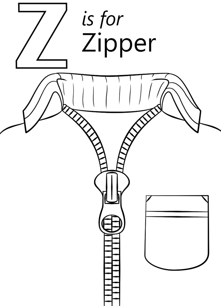 Zipper Letter Z