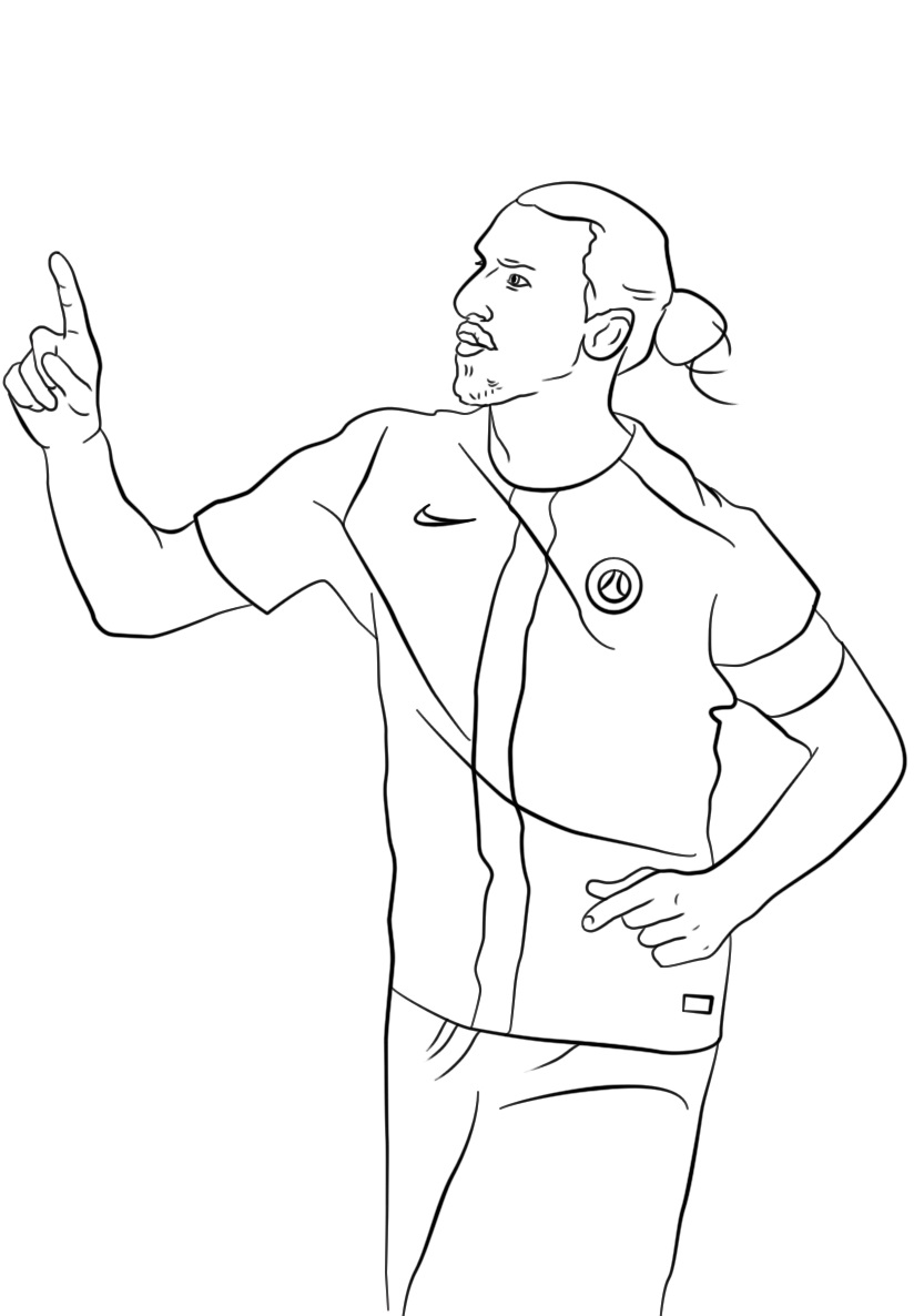 Zlatan Ibrahimovic 1 Coloring Game Zlatan Ibrahimovic 1