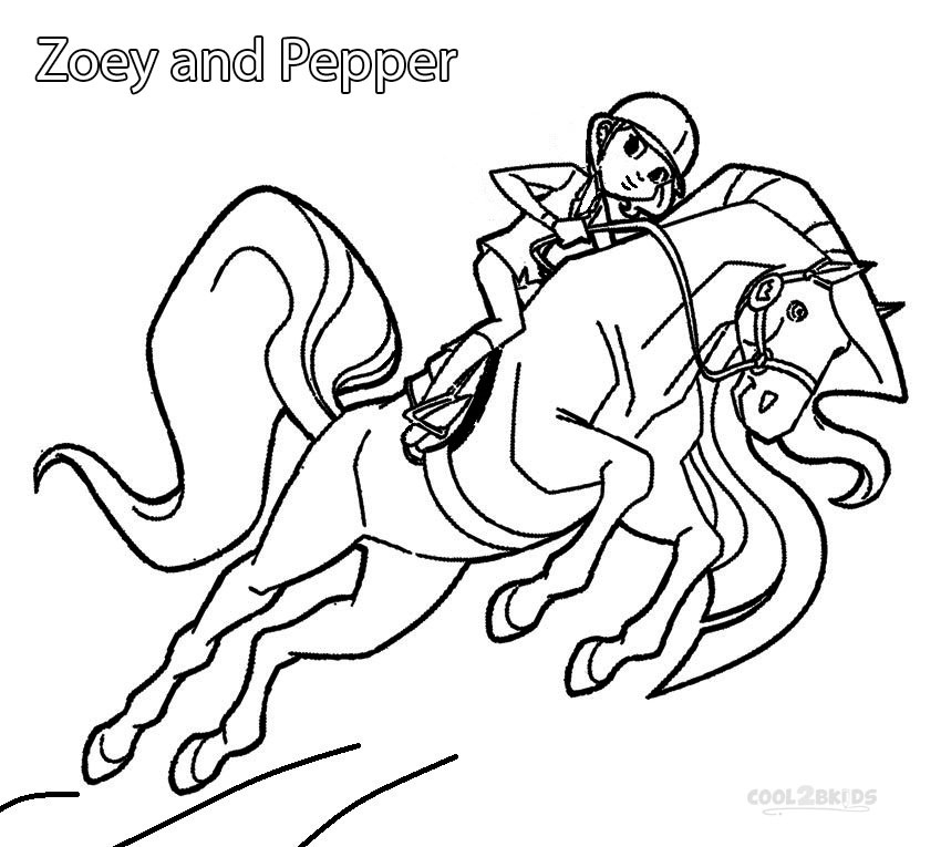 Zoey and Pepper from Horseland Coloring Game Zoey and Pepper from Horseland