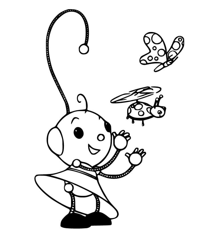 Zowie Polie and Bugs Coloring Game Zowie Polie and Bugs