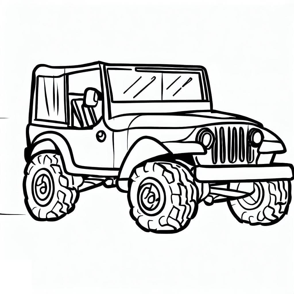 Jeep Car Coloring - Play Free Coloring Game Online