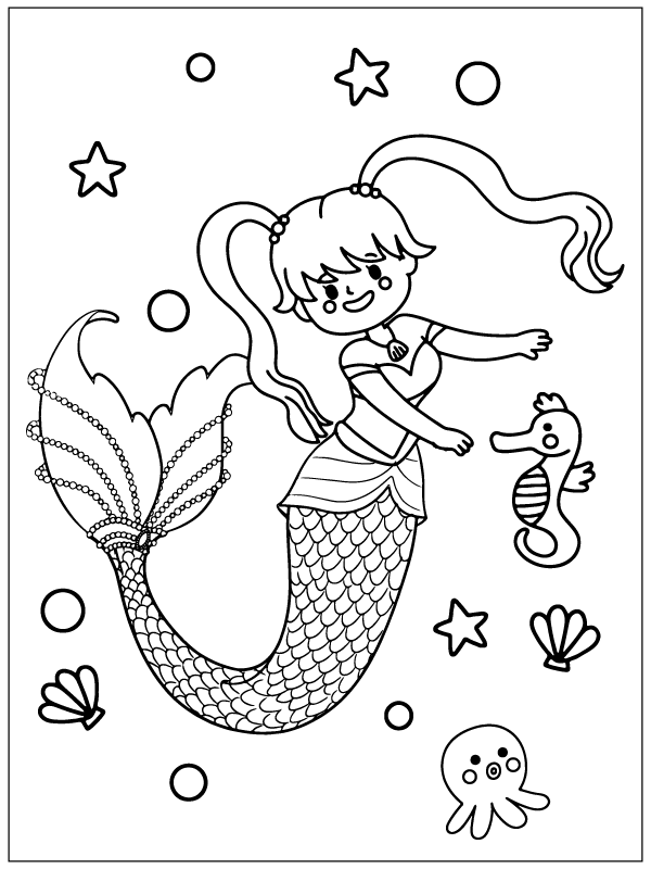 Adorable Little Mermaid
