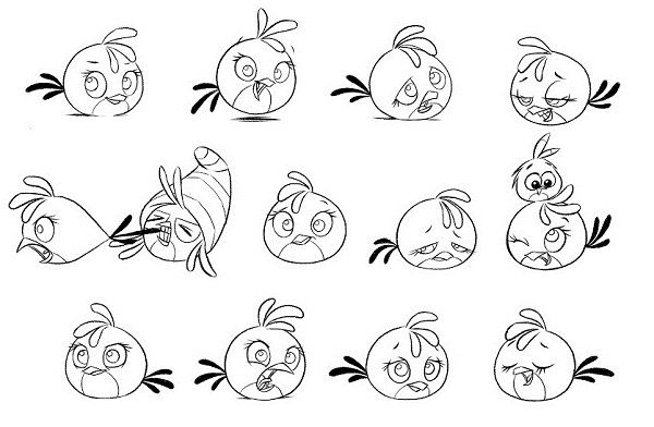 All stypes of Angry Birds Stella