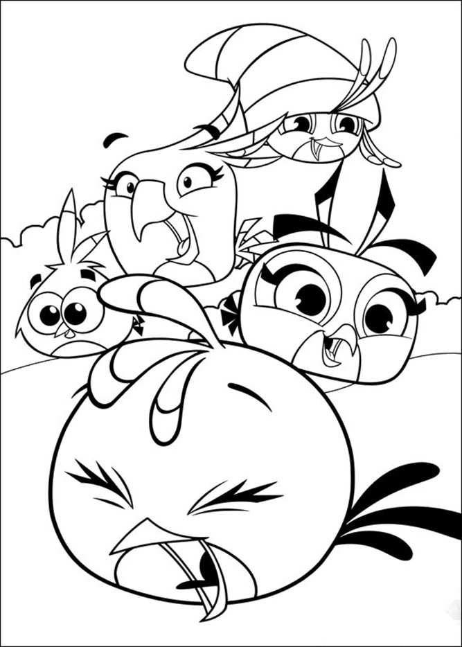 Angry Birds Stella Coloring Game Angry Birds Stella