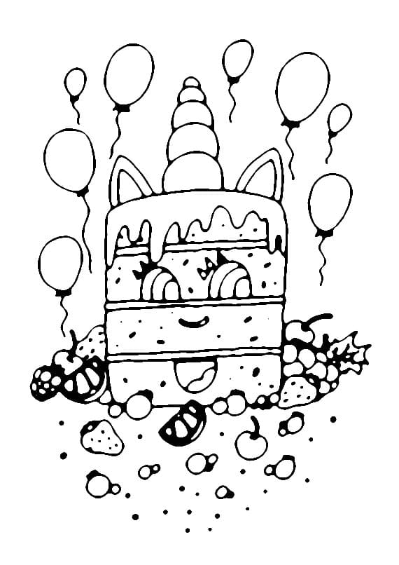 Kawaii Unicorn Cupcake Coloring Play Free Coloring Game Online