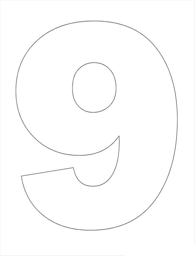 Number 9 Coloring Games - ColoringGames.Net