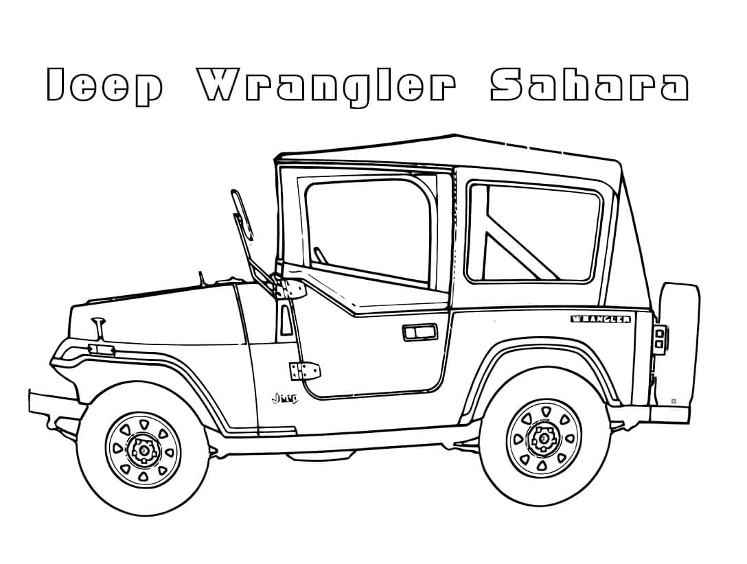 Simple Jeep Coloring - Play Free Coloring Game Online