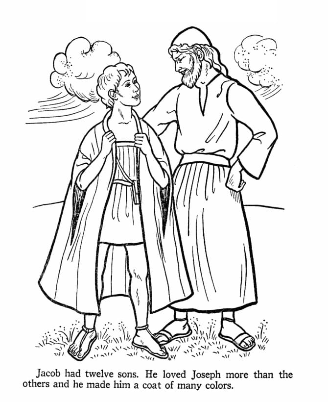 Joseph Bible Story Coloring - Play Free Coloring Game Online