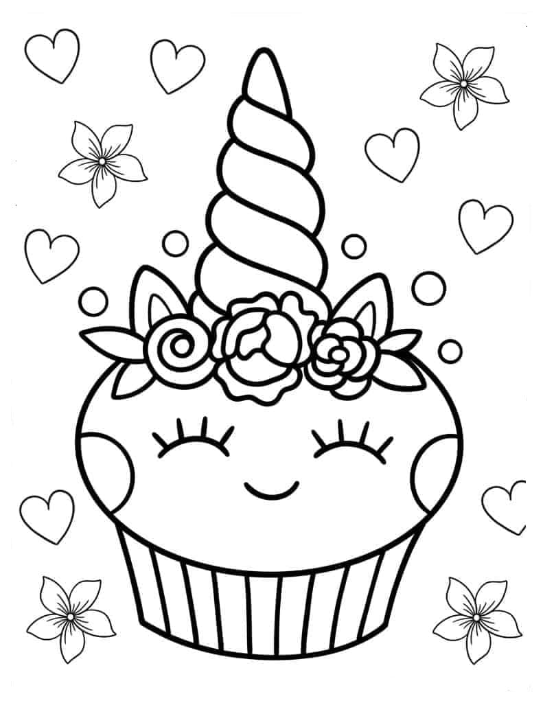 Unicorn Cake With Rainbow Coloring Play Free Coloring Game Online