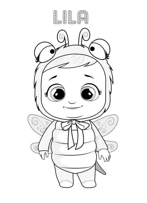 Cry Babies Lala Coloring Play Free Coloring Game Online