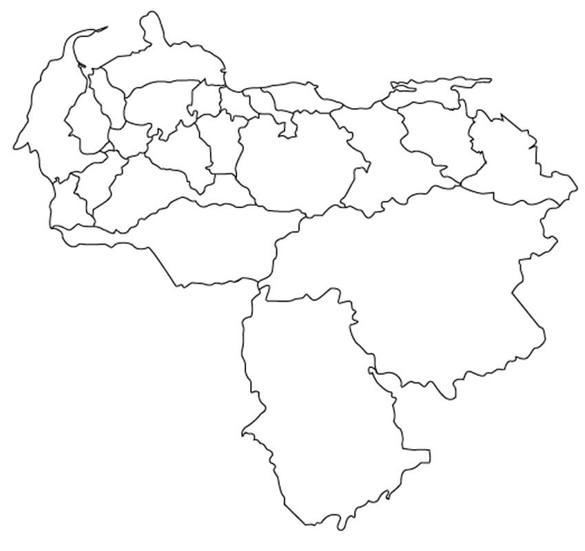 Venezuela's Map Coloring Play Free Coloring Game Online