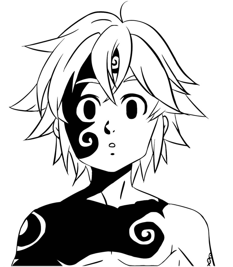 Meliodas 9 Coloring Game Meliodas 9