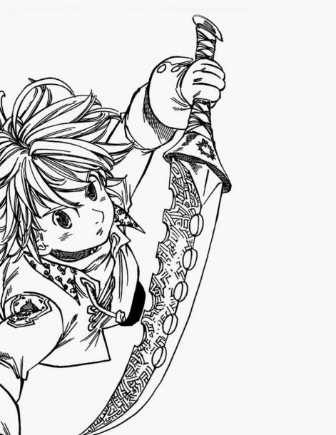 Meliodas 12 Coloring Game Meliodas 12