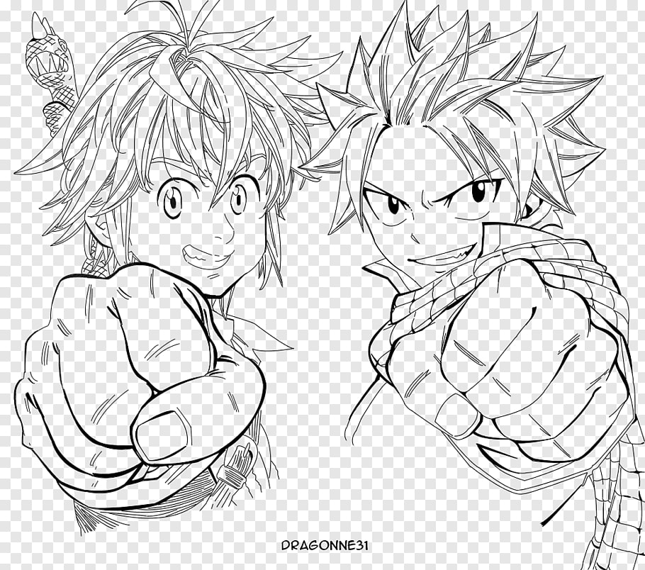 Meliodas 14 Coloring Game Meliodas 14