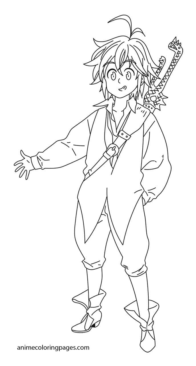 Meliodas 3 Coloring Game Meliodas 3