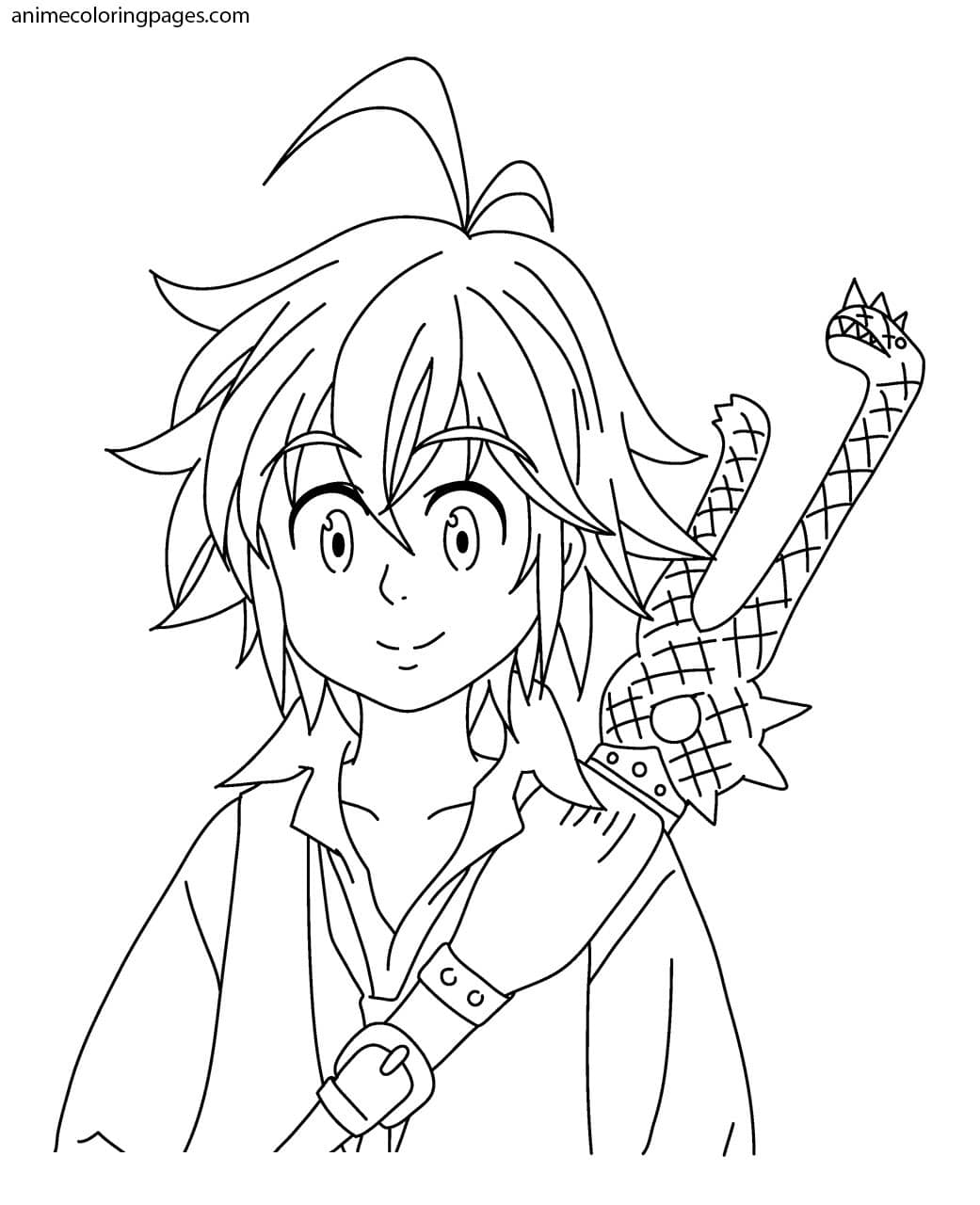 Meliodas 7 Coloring Game Meliodas 7