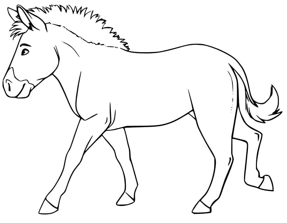 Coloring Cartoon Images Of A Mule Coloring Pages