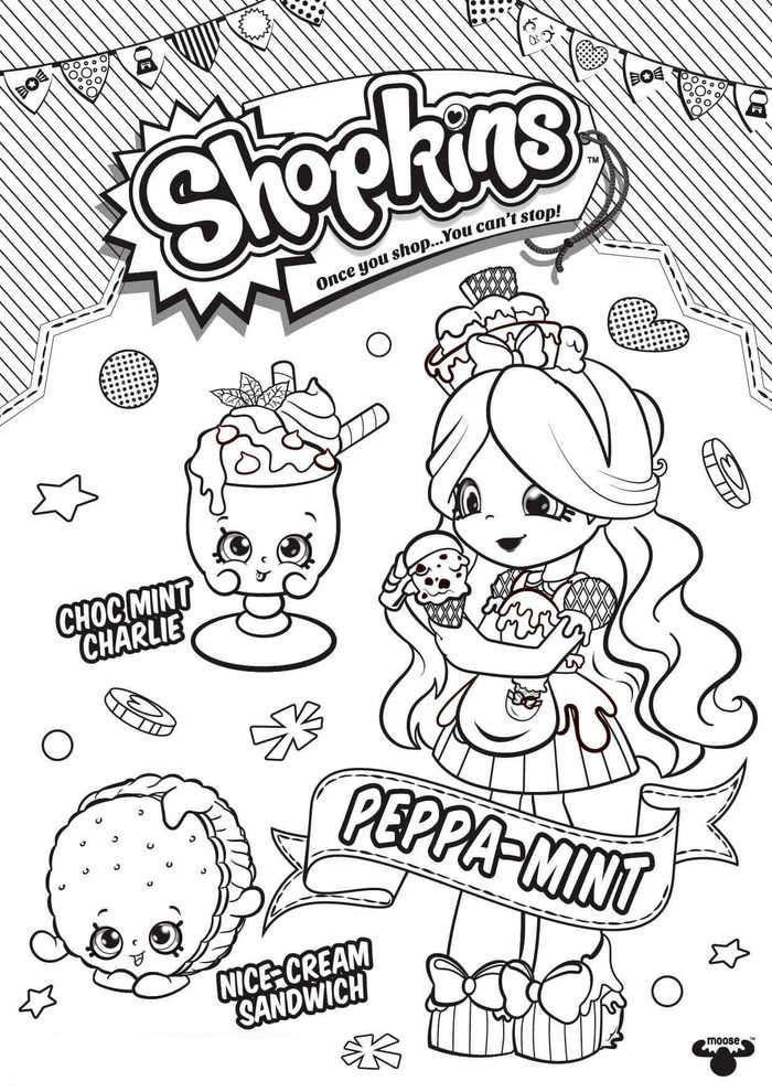 Peppa-Mint Shopkins 2 Coloring Game Peppa-Mint Shopkins 2