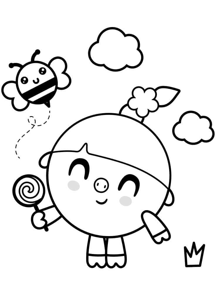 Kawaii BabyRiki Coloring - Play Free Coloring Game Online