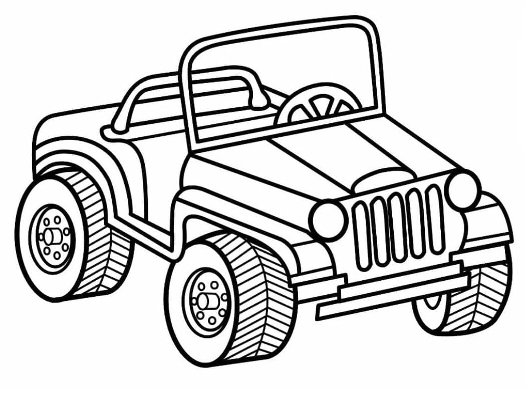 Jeep For Kids Coloring - Play Free Coloring Game Online