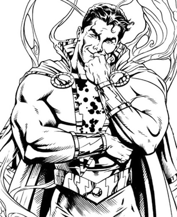 Printable Shazam Coloring - Play Free Coloring Game Online