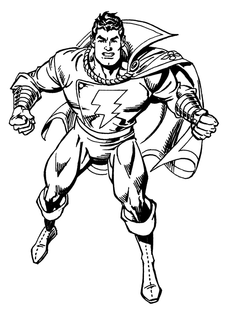 Shazam 2 Coloring Game Shazam 2