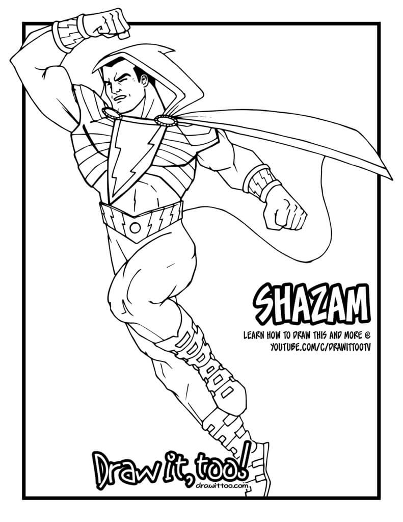 Shazam 8 Coloring Game Shazam 8