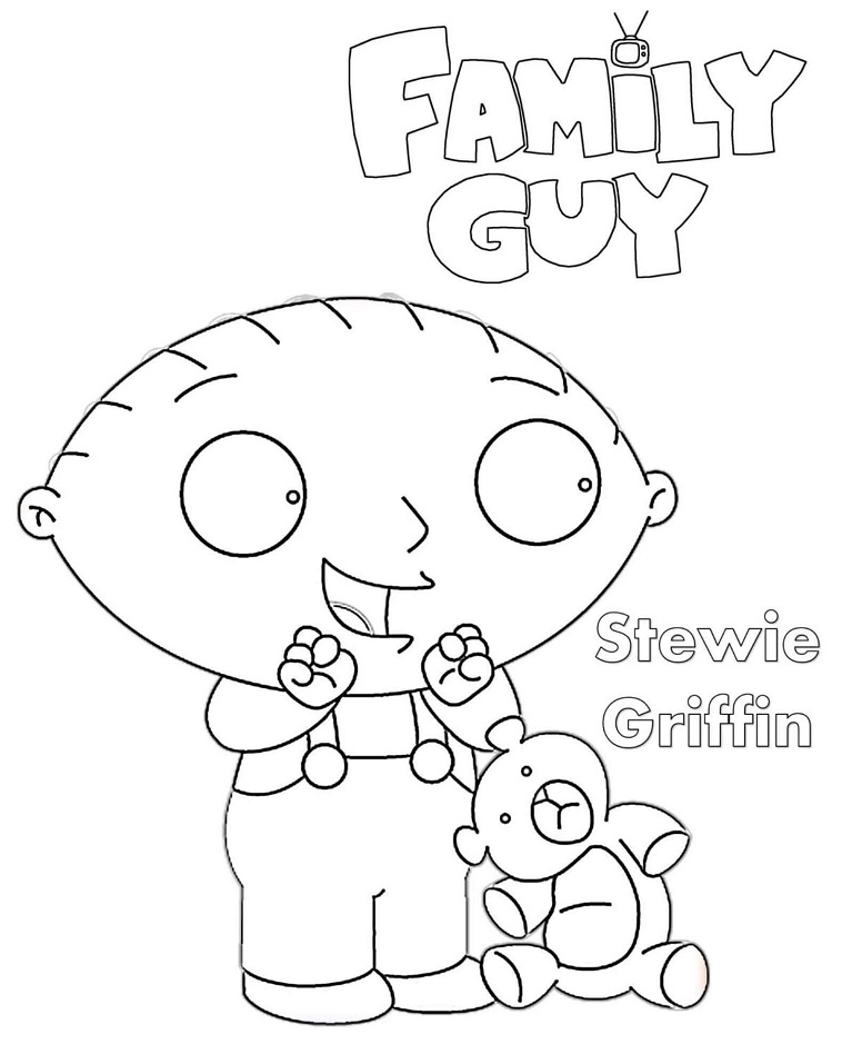 Stewie Griffin Family Guy Coloring Game Stewie Griffin Family Guy