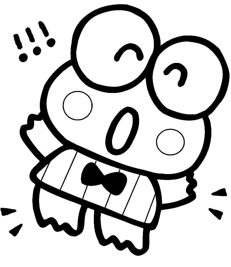 Happy Birthday Keroppi Coloring - Play Free Coloring Game Online
